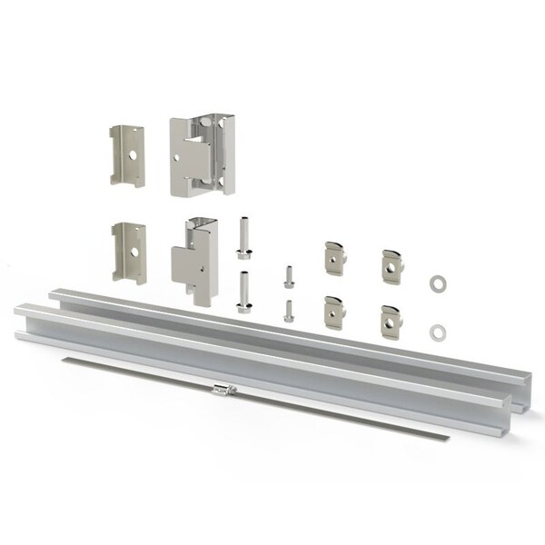 Pole Mount Kit, 3 in. H x 26 in. W x 6 in. L, Aluminum, Stainless Steel